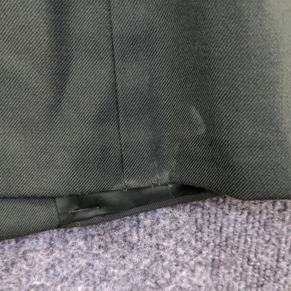 DPSC Women's Classic Design Fusible Coat Green Size 18L+ Poly Wool Blend Logo - Picture 9 of 16